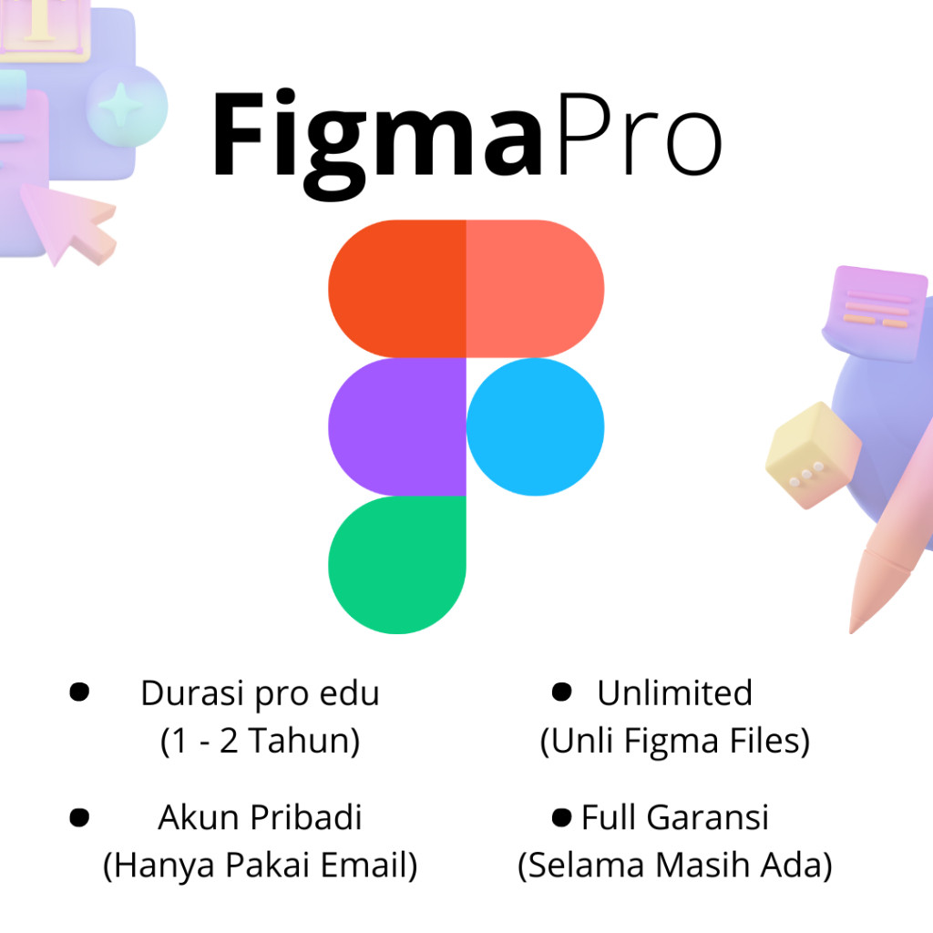 Figma Pro UI/UX Designer Organization Pro 2 Tahun