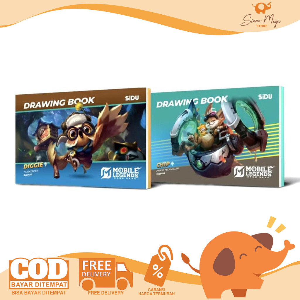 

SIDU Buku Gambar / Drawing Book A4 Mobile Legend Edition Isi 10 Lembar Murah RANDOM