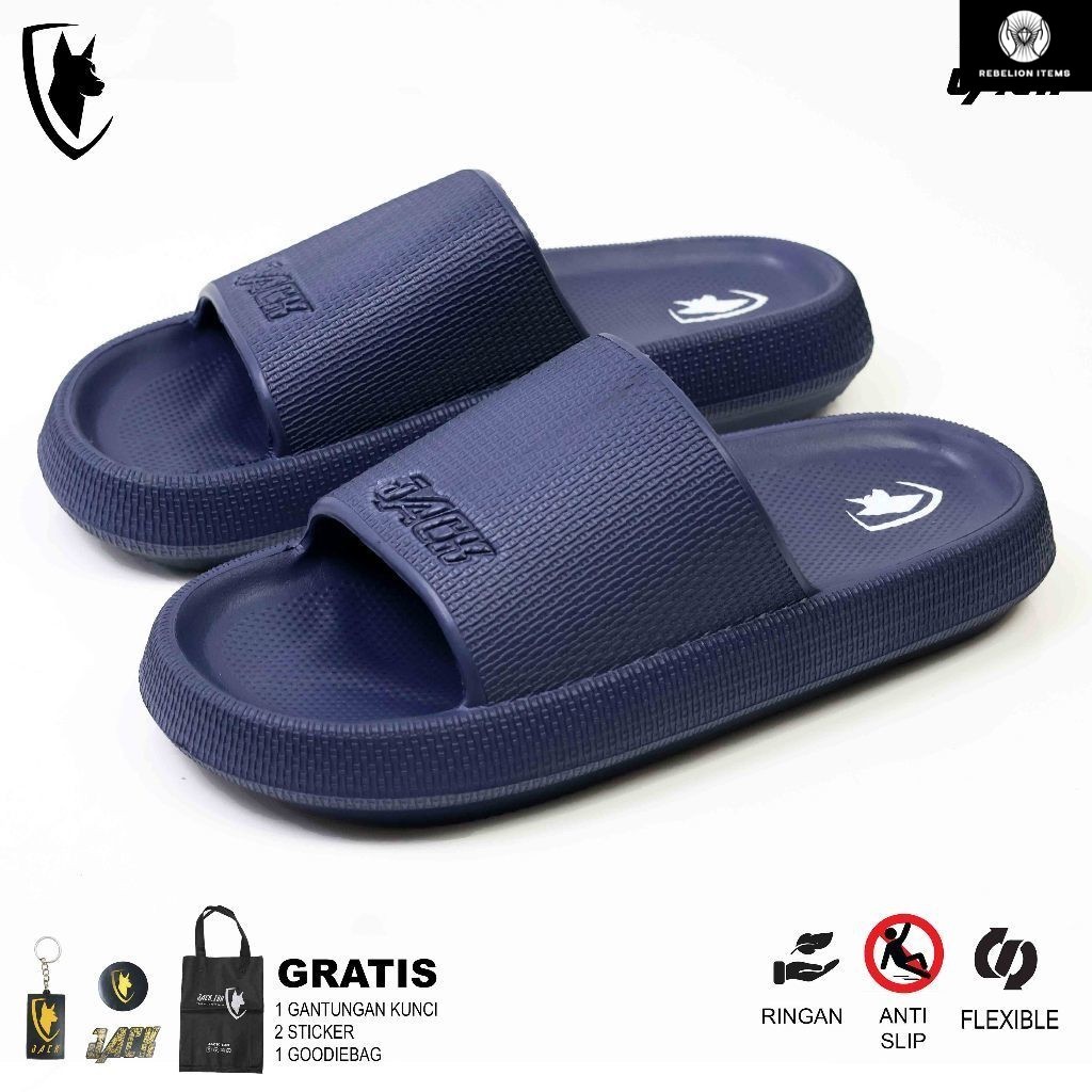 JACK IDN Sandal SLides Pria | SANDAL PRIA TIGO NAVY SERIES