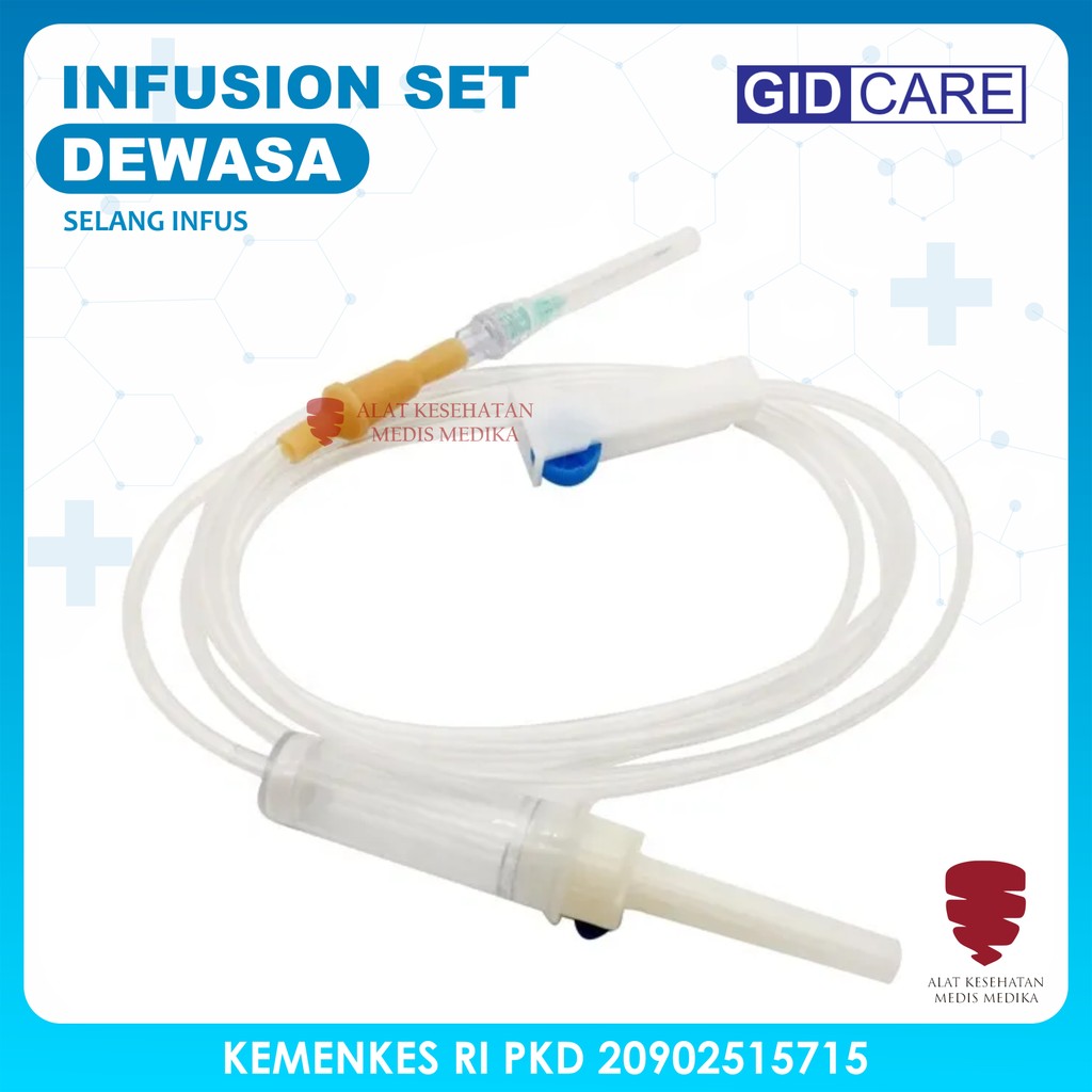 Infusion Set Adult GID Care Alat Selang Infus Set Dewasa Infuset