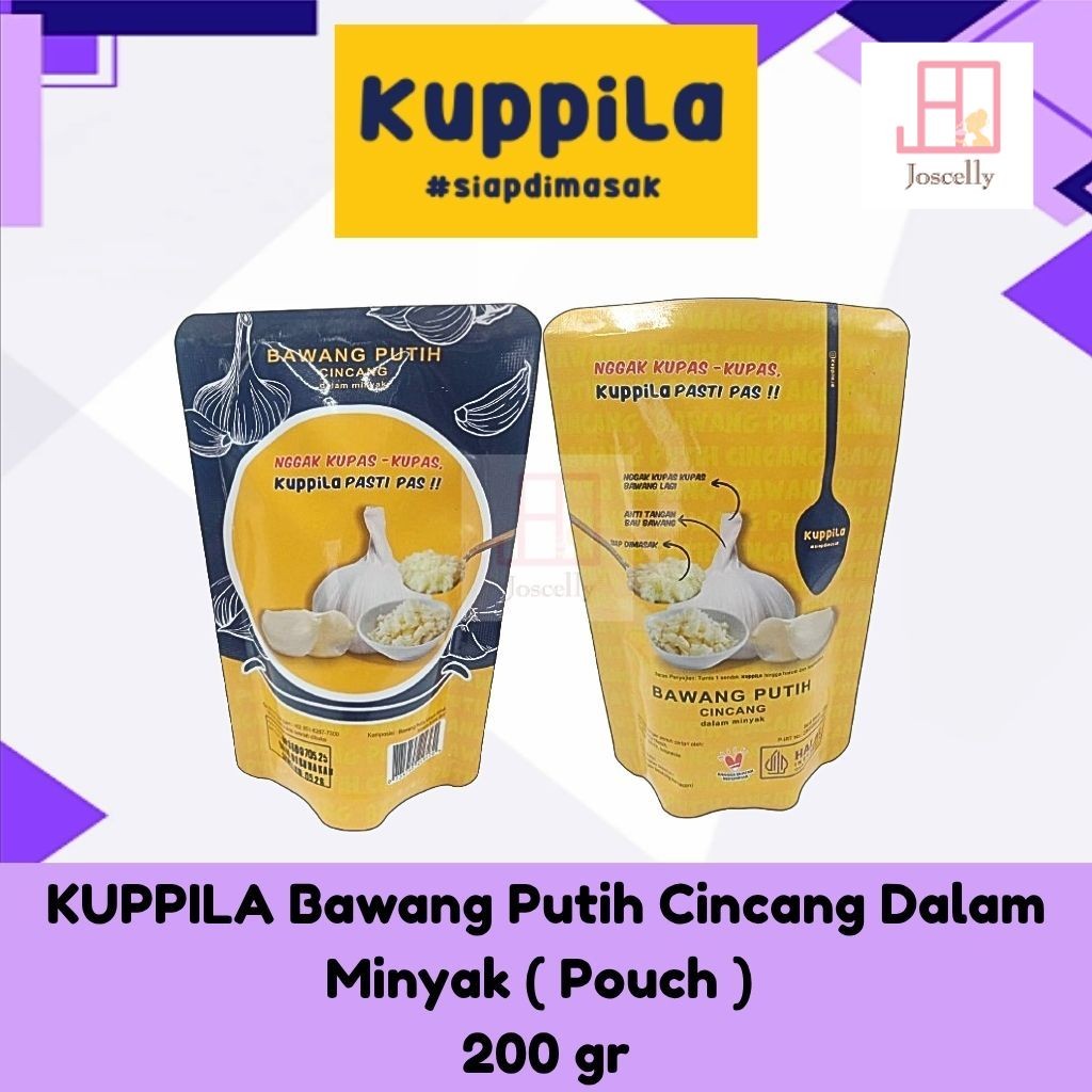

JOSCELLY.ID KUPPILA Bawang Putih Cincang Dalam Minyak ( Pouch ) 200 gr