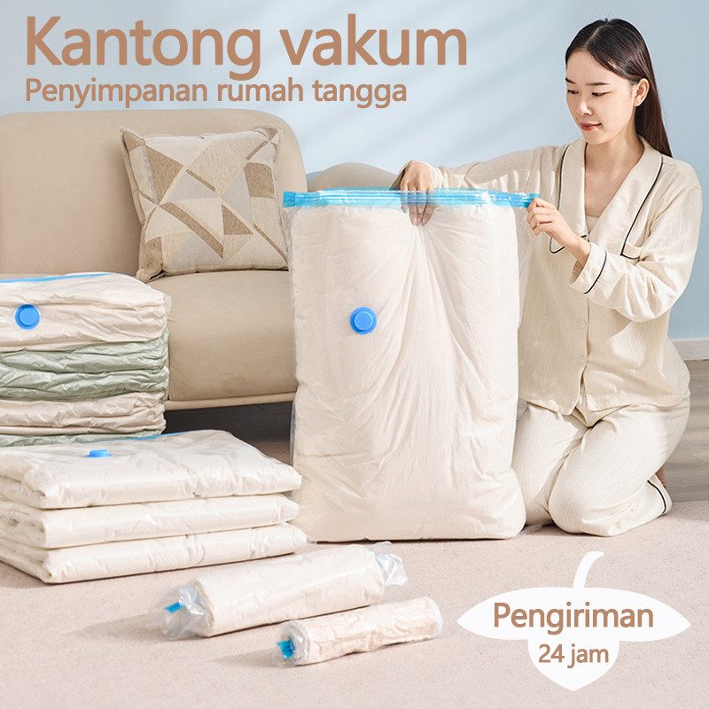 Plastik kompresi vakum/alat vacum baju dan plastik nya/vacuum bag travel/plastik vacum baju/Vakum Ba