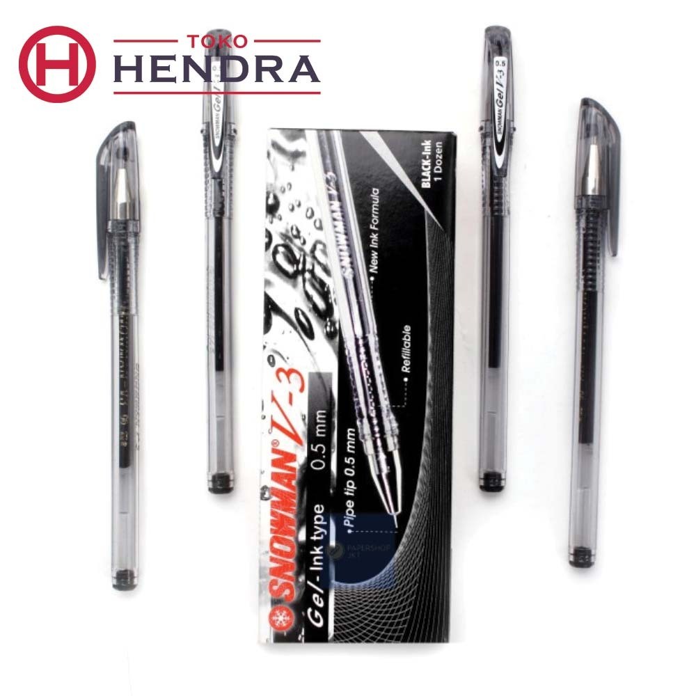 

Pulpen Snowman V3 0.5mm Hitam Dan Biru