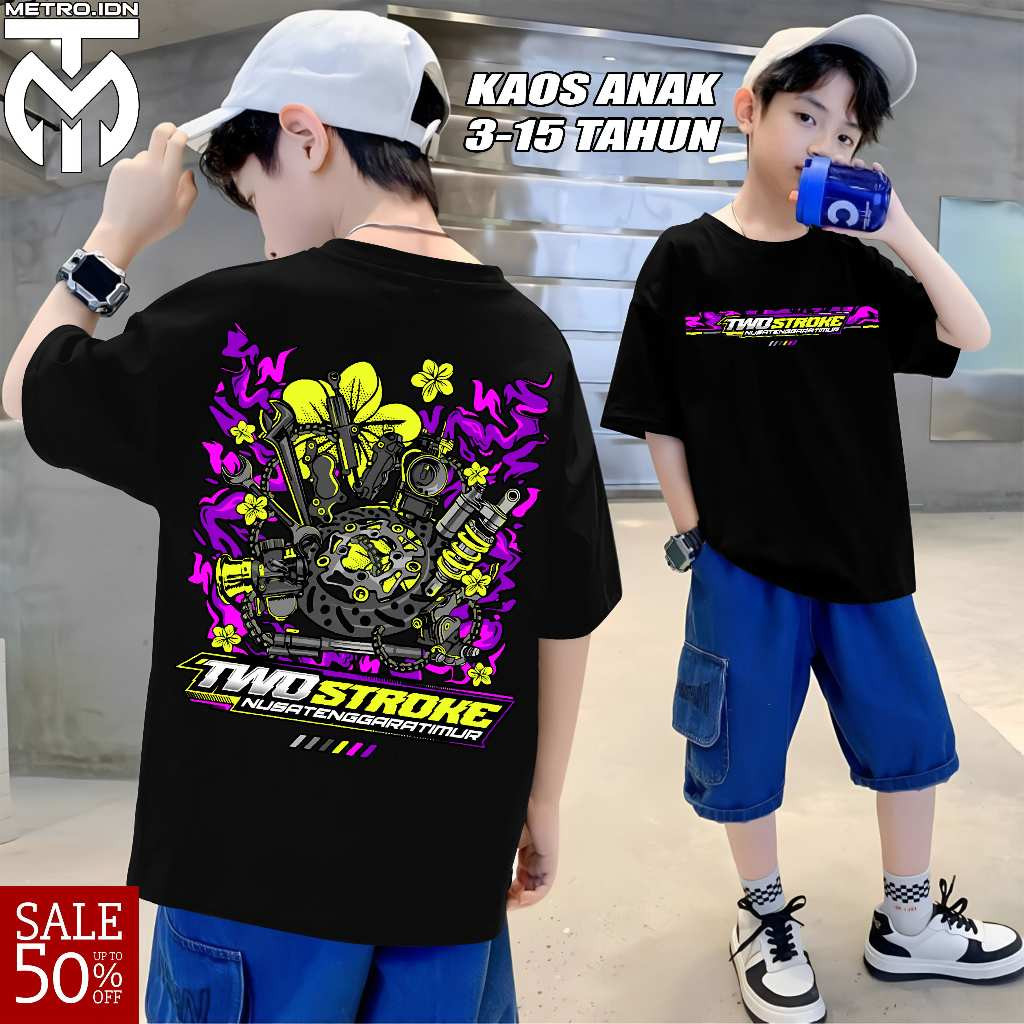 KAOS ANAK MOTOR 2 STROKE KAOS 2 STROKE BAJU 2 STROKE MOTIF PESONA 2 STROKE BEST SELLER