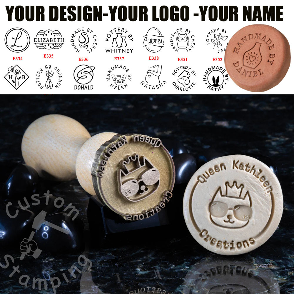 

Custom Clay Stamp Ceramic Stamp 3cm Polymer Stamps for Pottery Stamps Clay Stamps Ceramic Stamps for Easter Eggs Mother's Day