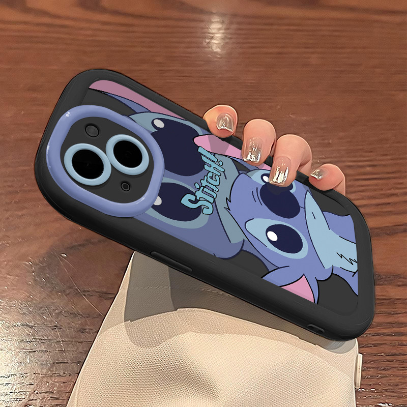 Kartun Stitch Untuk case oppo a16 a57 a77s a3s a15 a15s a60 a17 a17k a54 a5s a53 a7 a12 a58 a96 a76 