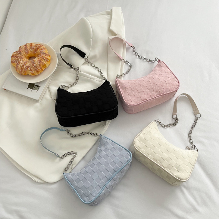 BELLE Tas Selempang Bahu Wanita Shoulder Bag Wanita Resleting Rantai Mini Vintage Korean Style y2k K