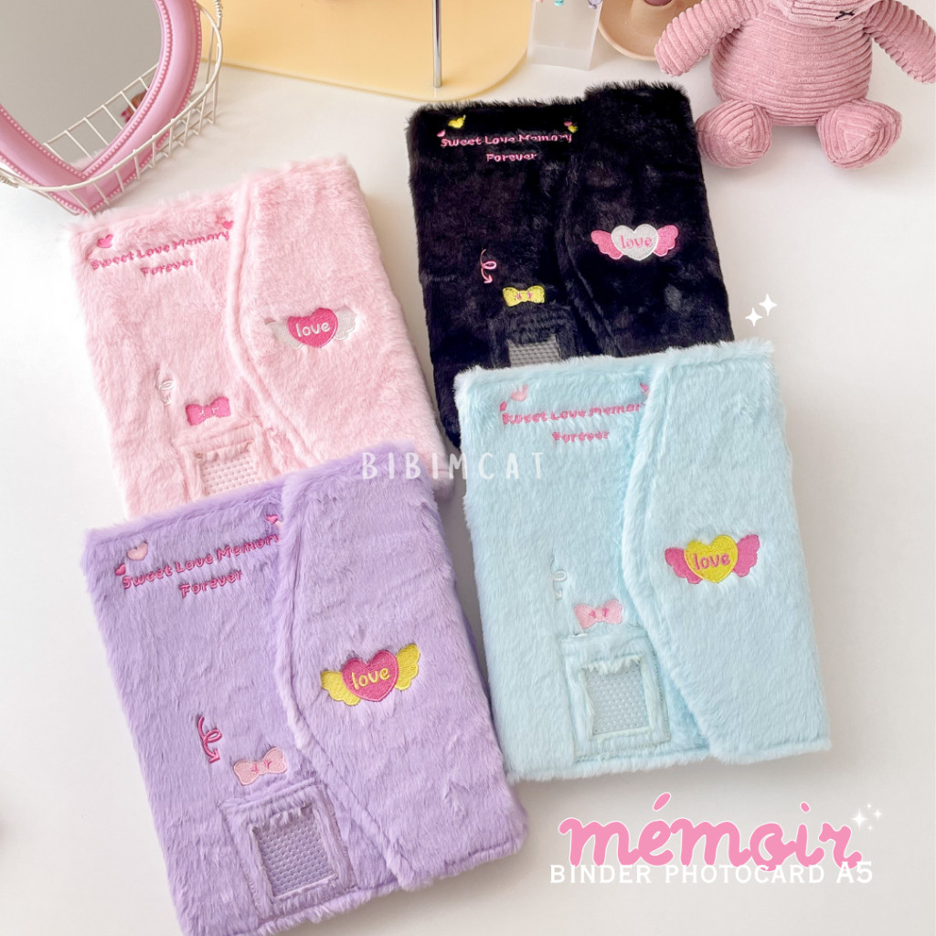 (A5 Size) Memoire Binder Photocard Album PC Fluffy Bulu