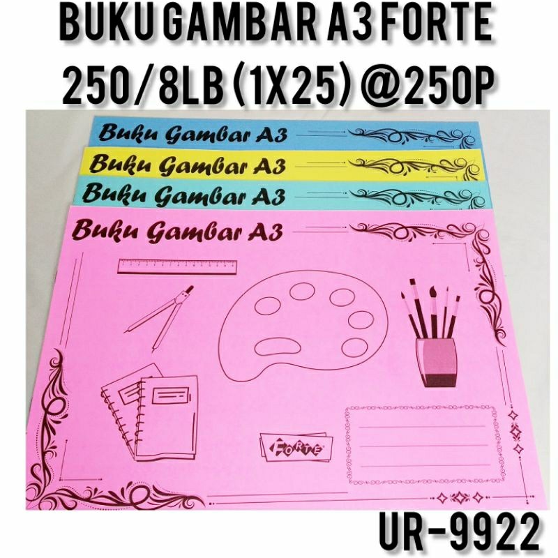 

Buku Gambar / Buku Mewarnai / Buku Gambar Murah A3 FORTE