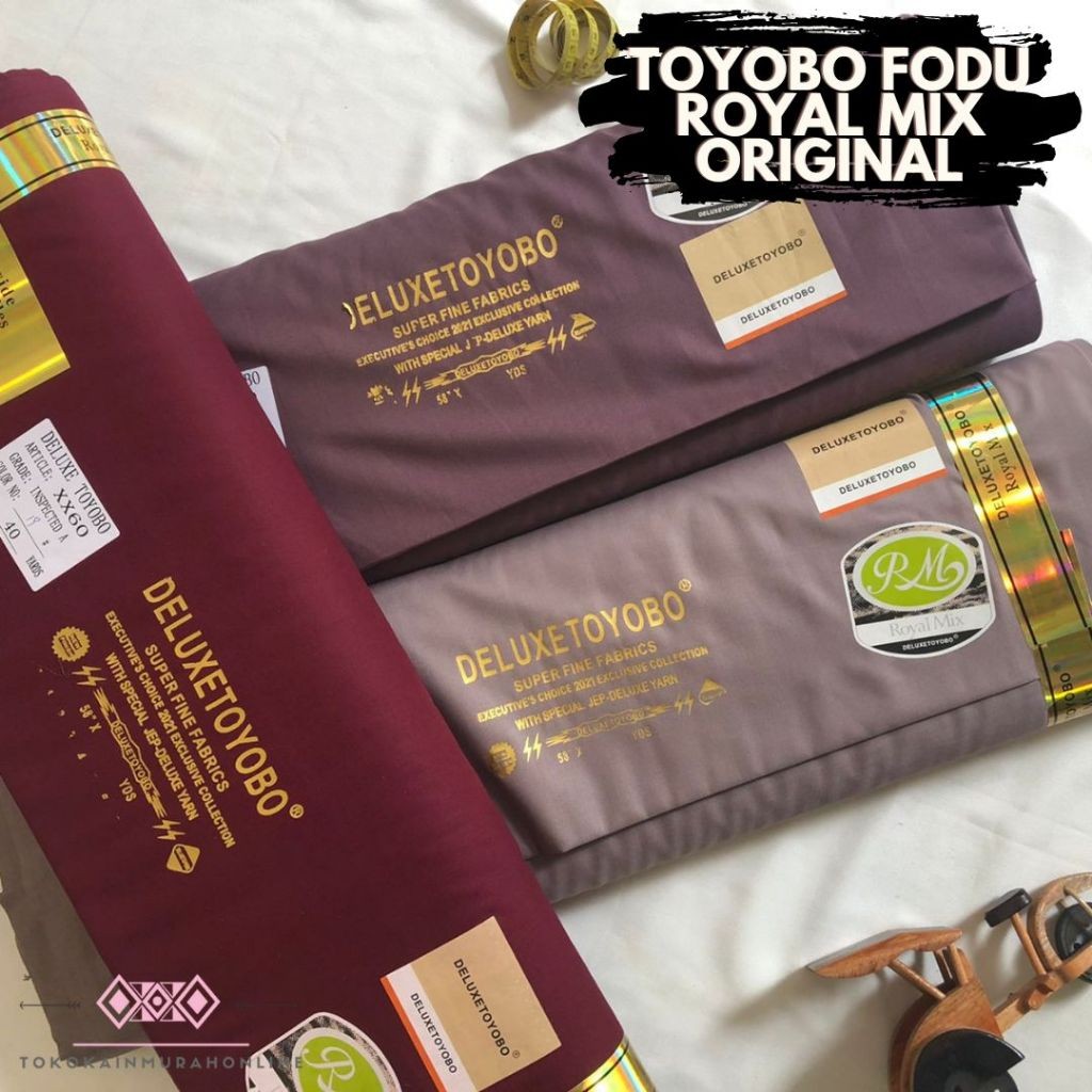 Kain Katun Toyobo Fodu ROYAL MIX Deluxe Original 100% Grade A Premium Import JEPANG TERMURAH ASLI