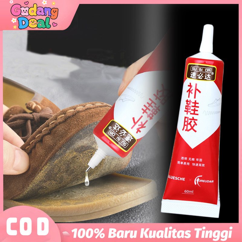 Lem Sepatu Super Kuat Tahan Air 60 Ml Lem Sandal Sepatu Bola Sepatu Kulit Lem Sepatu Premium
