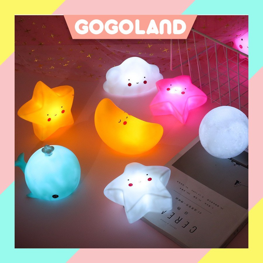 Lampu Tidur Anak Awan / Lampu Tidur Motif Awan LED Lampu Tidur Baterai Berkualitas Import