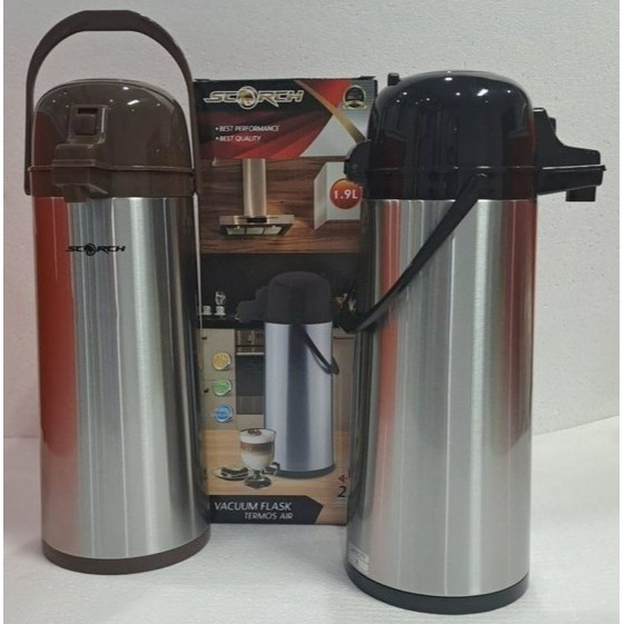 Termos Air Panas Pencet SCORCH 1,9 Liter/Termos Air Panas 1,9 Liter Stainless Steel