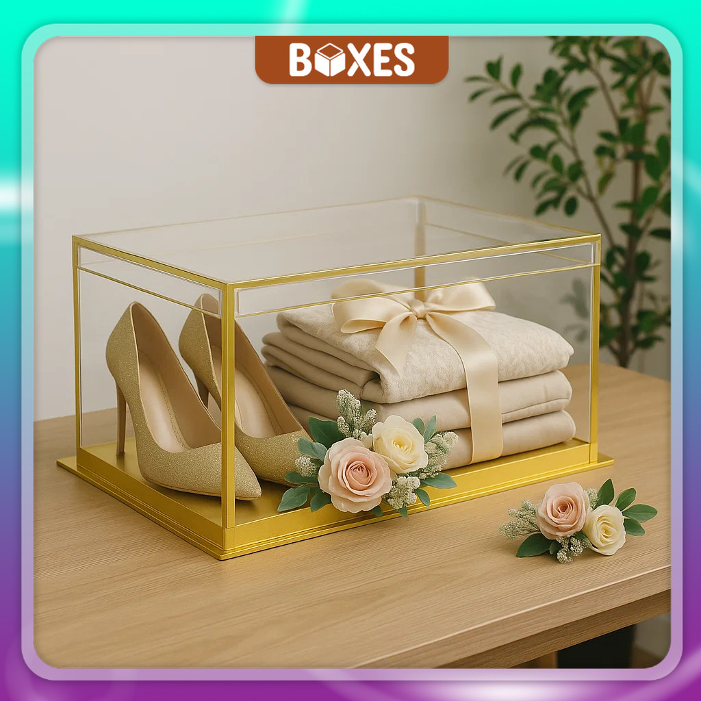 

Box Kotak Seserahan / Kotak Seserahan Pernikahan / Box Hantaran Parsel Mika / Kotak Hantaran Ukuran S M L | HLI05-1 - HLI08
