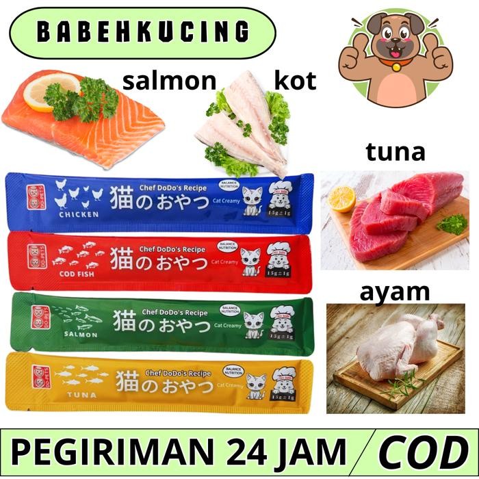 

babeh kucing ~ [55pcs] Snack Basah kucing snack creamy DO-PET Makanan Basah Kucing Creamy Treats Kucing Cemilan Kucing Penggemuk cemilan hewan peliharaan kucing - 25pcs SOSIS