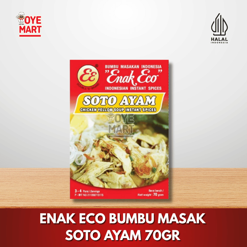 

ENAK ECO BUMBU MASAK SOTO AYAM 70GR/ BUMBU INSTAN