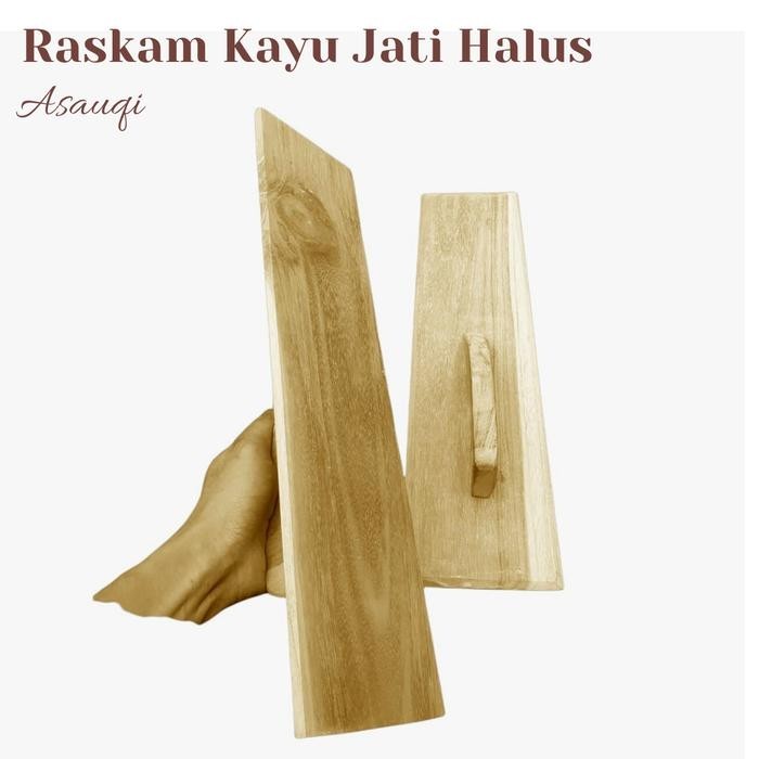 promo Raskam Kayu Jati Halus Roskam Kayu Kuat dan Kokoh - Alat Pertukangan - 30cm ready
