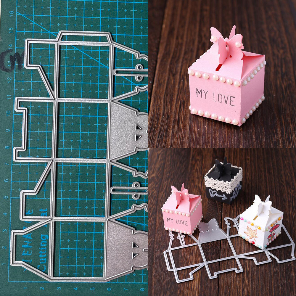 

Box Butterfly Metal Cutting Dies Decoration Scrapbook Paper Craft Knife Mould Blade Punch Embossing Stencils Template