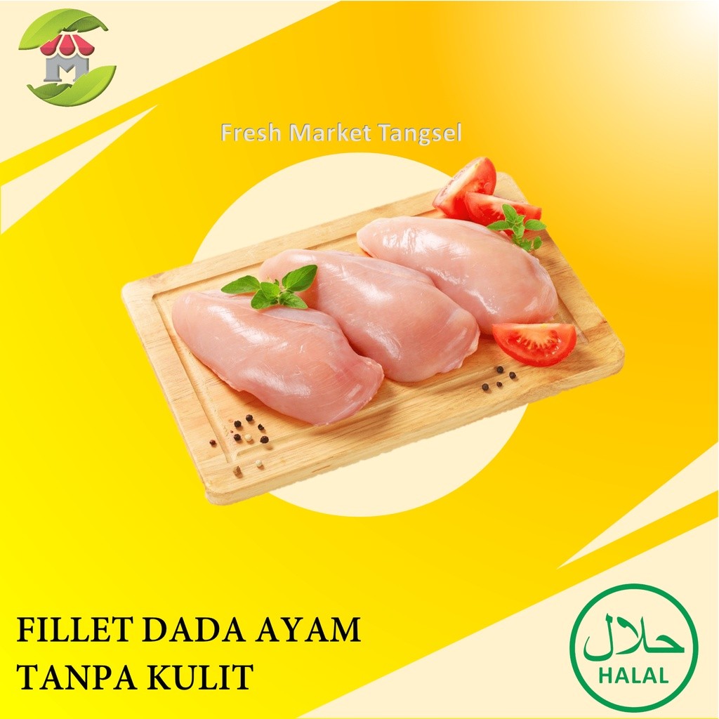 

Boneless Dada Ayam Fillet 1kg Halal MUI Tanpa Hormon