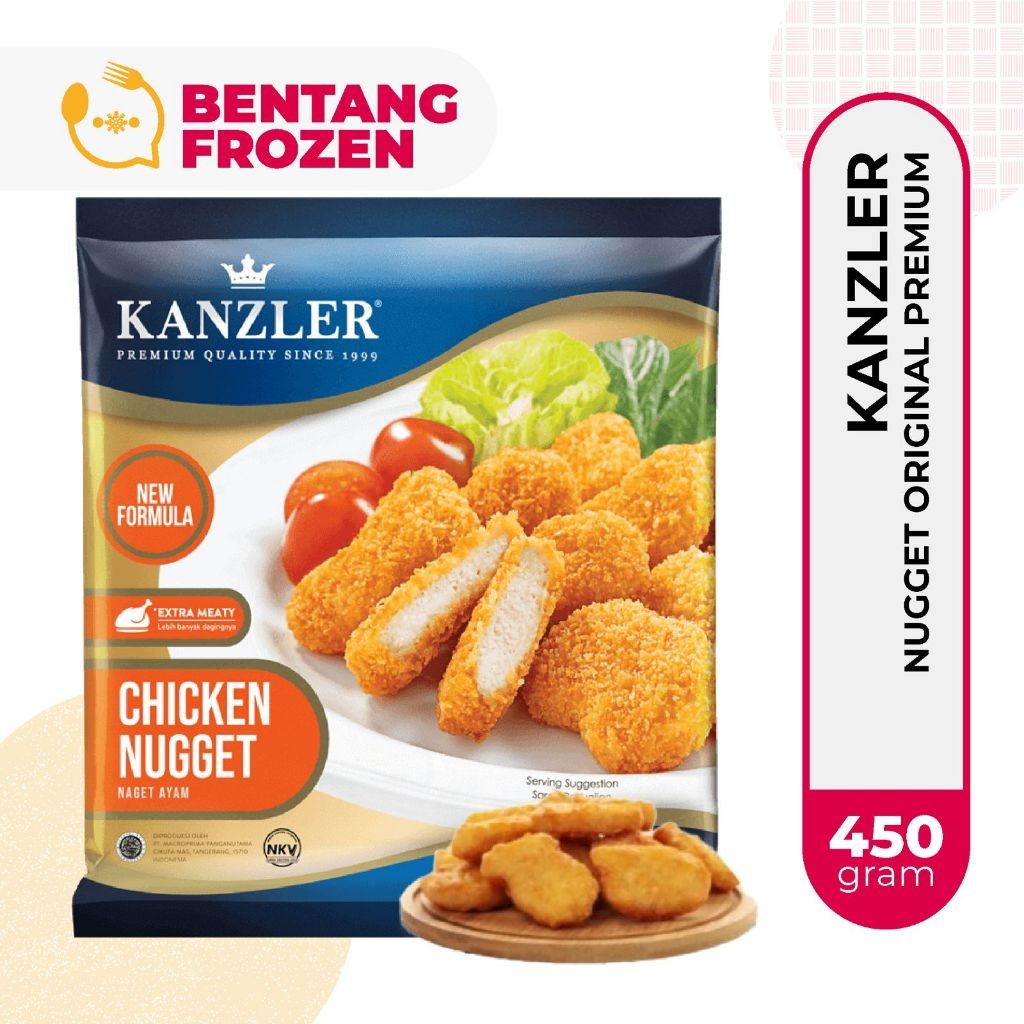 

Kanzler Chicken Nugget Premium Original 450gr / Nugget Kanzler Original