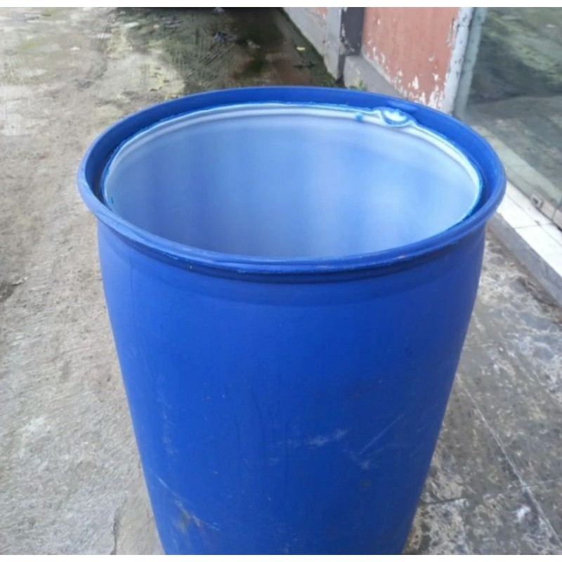 Drum Plastik HDPE kapasitas 200 liter/Bak Air/Kolam Ikan Kecil Co