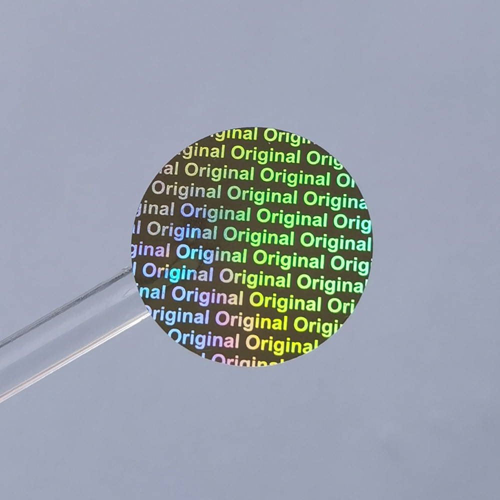 

1000pcs 25x25mm Holographic Label Stickers Tamper Evident Open Warranty Security Counterfeit Original Seal Tape Can Custom