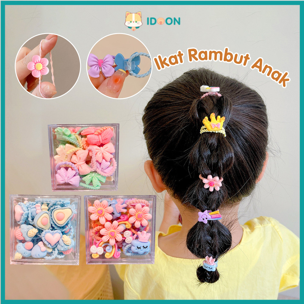 IDOON Ikat Rambut Bayi 20 Pcs Aksesoris Rambut Anak Korea Macaroon