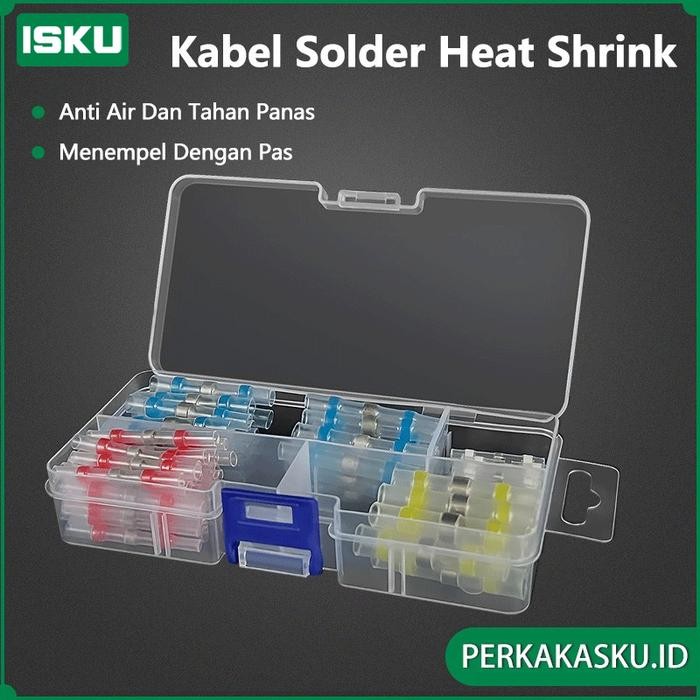 

ISKU Heat Shrink Konektor Sambungan Kabel Solder Isolasi Bakar Antiair Terlaris