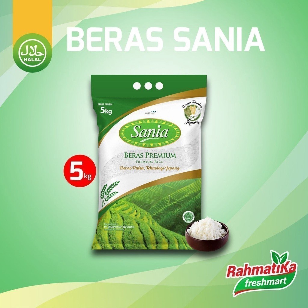 

Beras Sania Premium 5 Kg Rasa Pulen Berkualitas