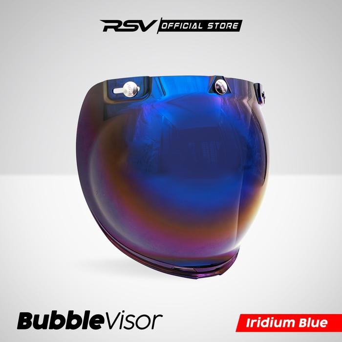 RSV Kaca Helm Visor Bubble Retro Odezzy & Classic - All Warna RSV Helmets - Blue