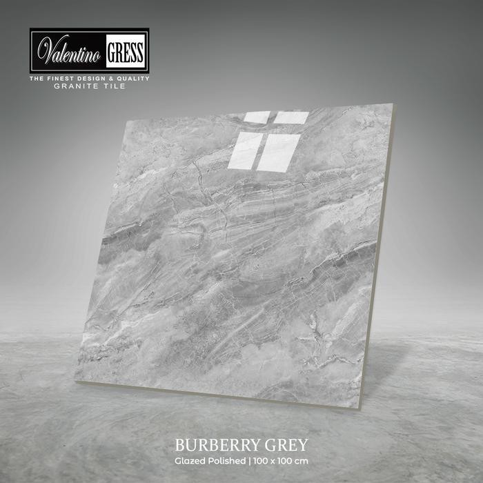 GRANITE VALENTINO GRESS 100X100 CM - BURBERRY GREY