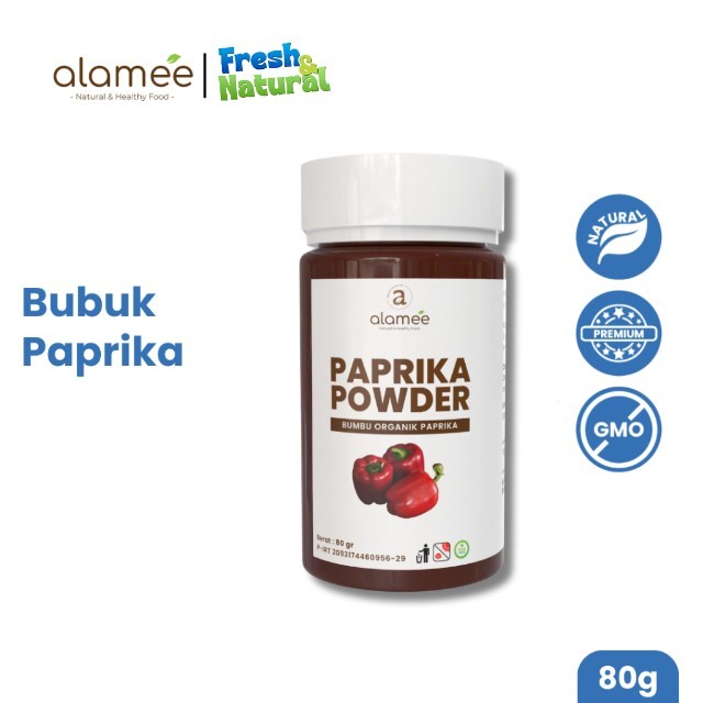 

ALAMEE Paprika Bubuk Powder Ground Bumbu Dapur Instan Organik Murni Asli Tanpa Campuran 50g fresh and natural