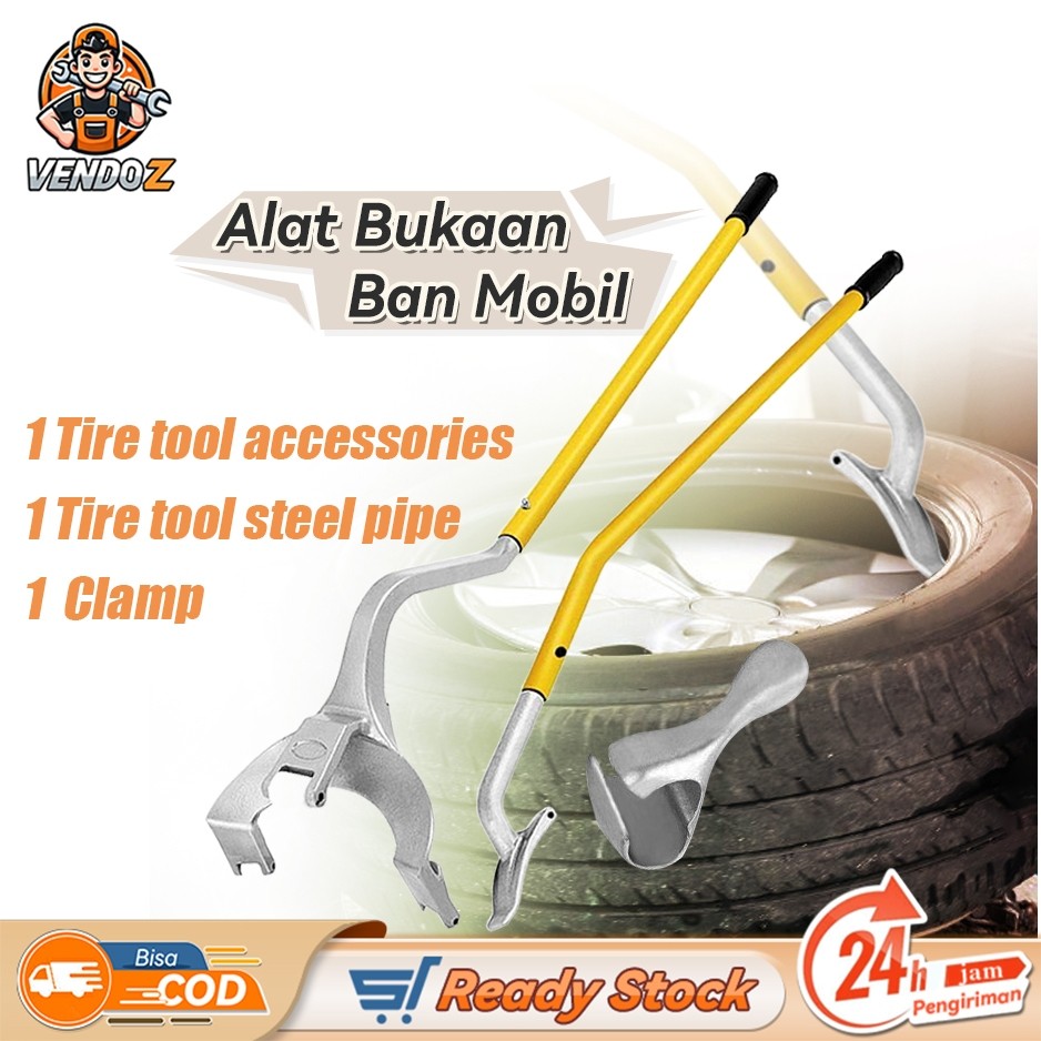 

Tire Mount Demount Tool Kit Steel Manual 3pcs Tyre changer Alat buka ban manual Tire canger Assembly Tool Equipped bagus