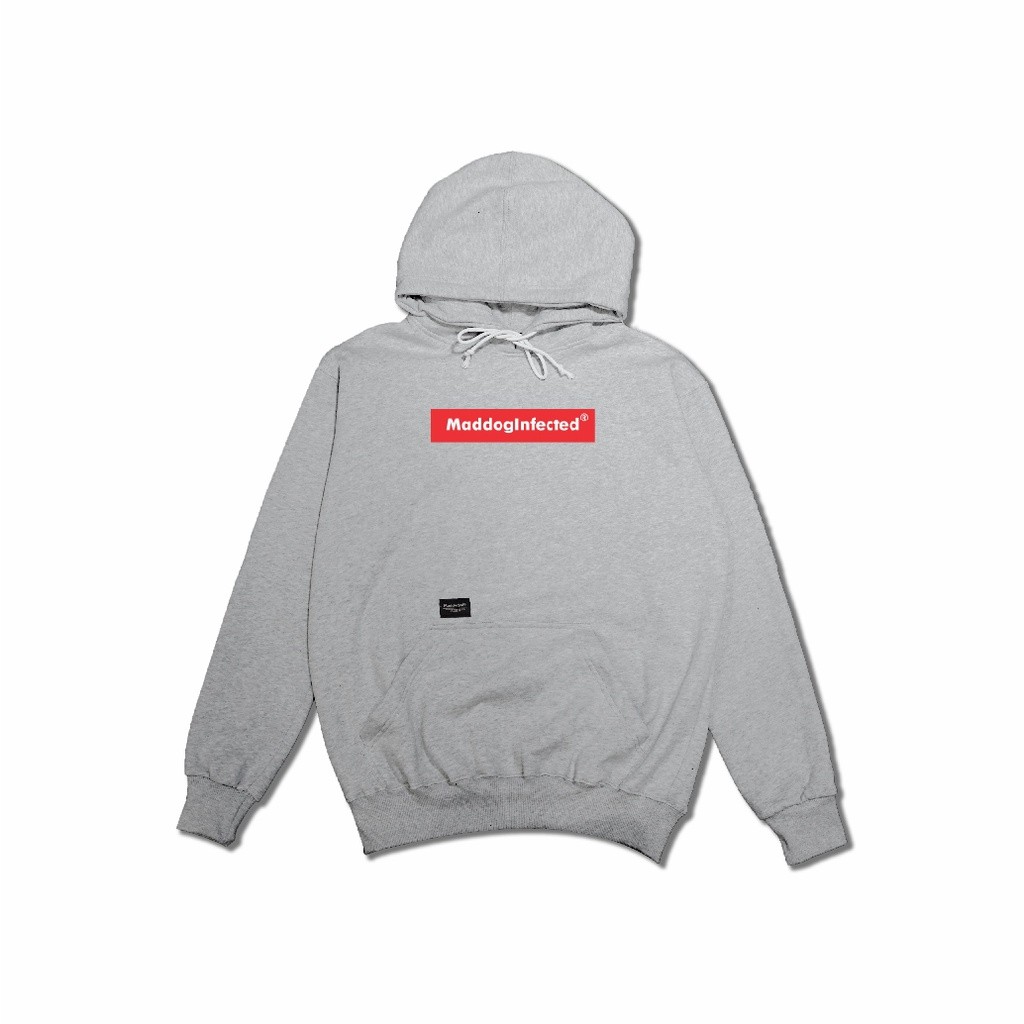 Maddog Infected - Hoodie - LOGOBOX RD HD MISTY | Jacket Pria Wanita Unisex Abu Distro Official Maddo