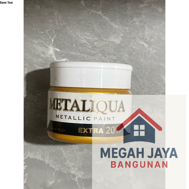 CAT BESI DAN KAYU UKURAN 100cc WARNA EMAS METALIQUA