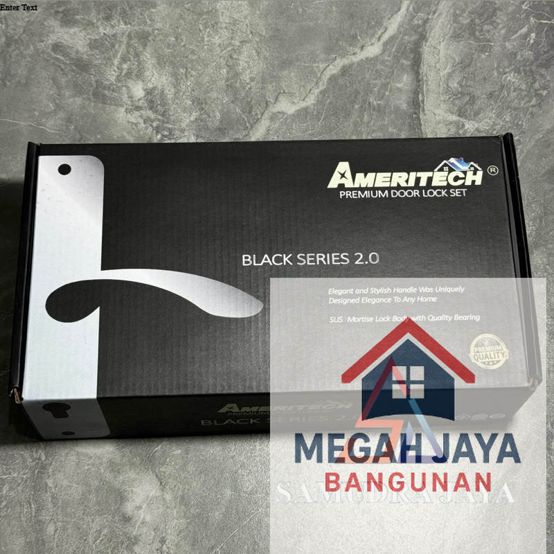 KUNCI PINTU HITAM 25CM HANDLE PINTU BLACK EDITION PREMIUM QUALITY