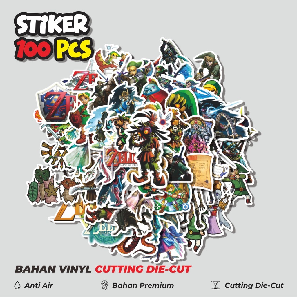 

Terbaru! 50 pcs Stiker The Legend of Zelda 2 [Legenda Zelda] Dekorasi Lucu Kreatif untuk Notebook, Skateboard, HP