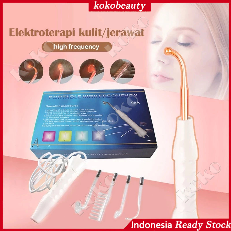 【Penjual Lokal】4 in 1 high frequency hf frekuensi tinggi alat facial portable skincare kecantikan sa
