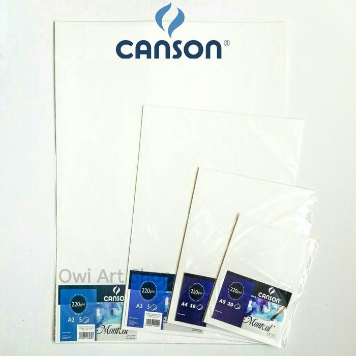 

【M-MT】BIG SALE!!! Kertas Canson Montval A5 / A4 / A3 / A2 - 220 gsm - A3