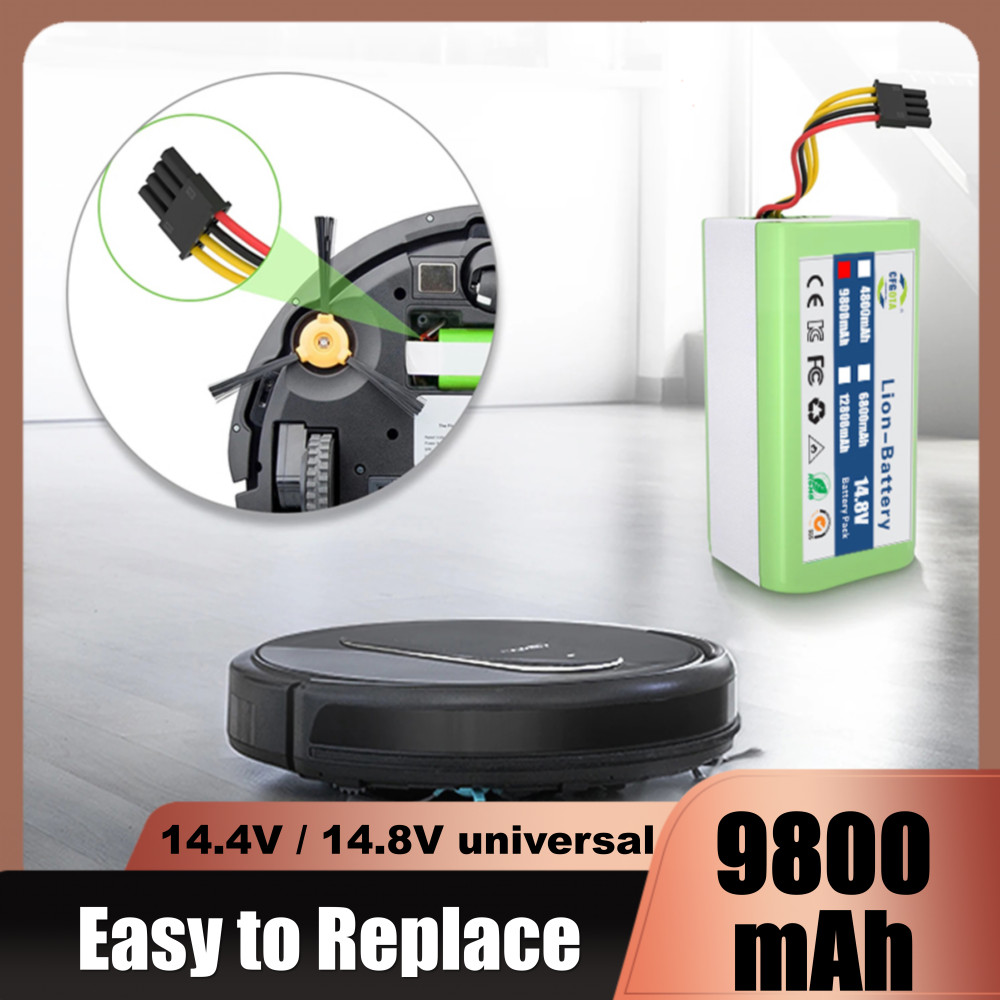 14.8V 12800mAh Upgraded Lithium-ion Battery For Cecotec Conga 1290 1390 1490 1590 Robot Vacuum Clean
