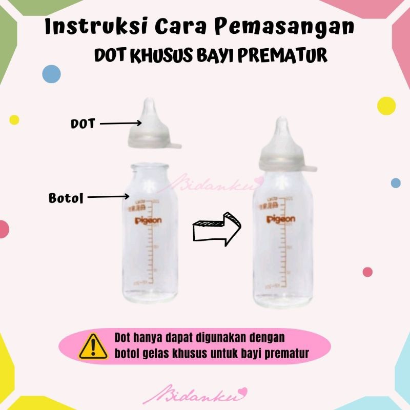 PAKET DOT BOTOL EMPENG BAYI PREMATUR PIGEON EDISI  TERBAIK  Co