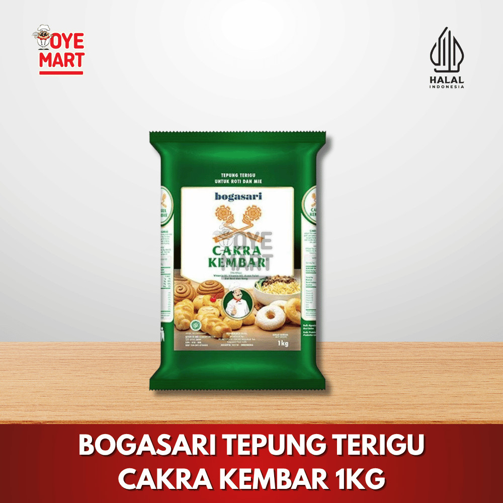 

BOGASARI TEPUNG TERIGU CAKRA KEMBAR 1KG