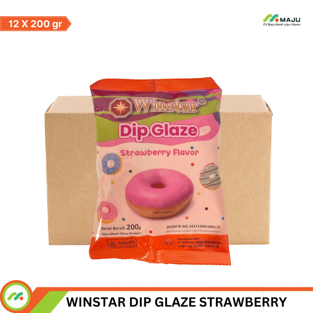 

WINSTAR DIP GLAZE STRAWBERRY ECO 12 X 200GR
