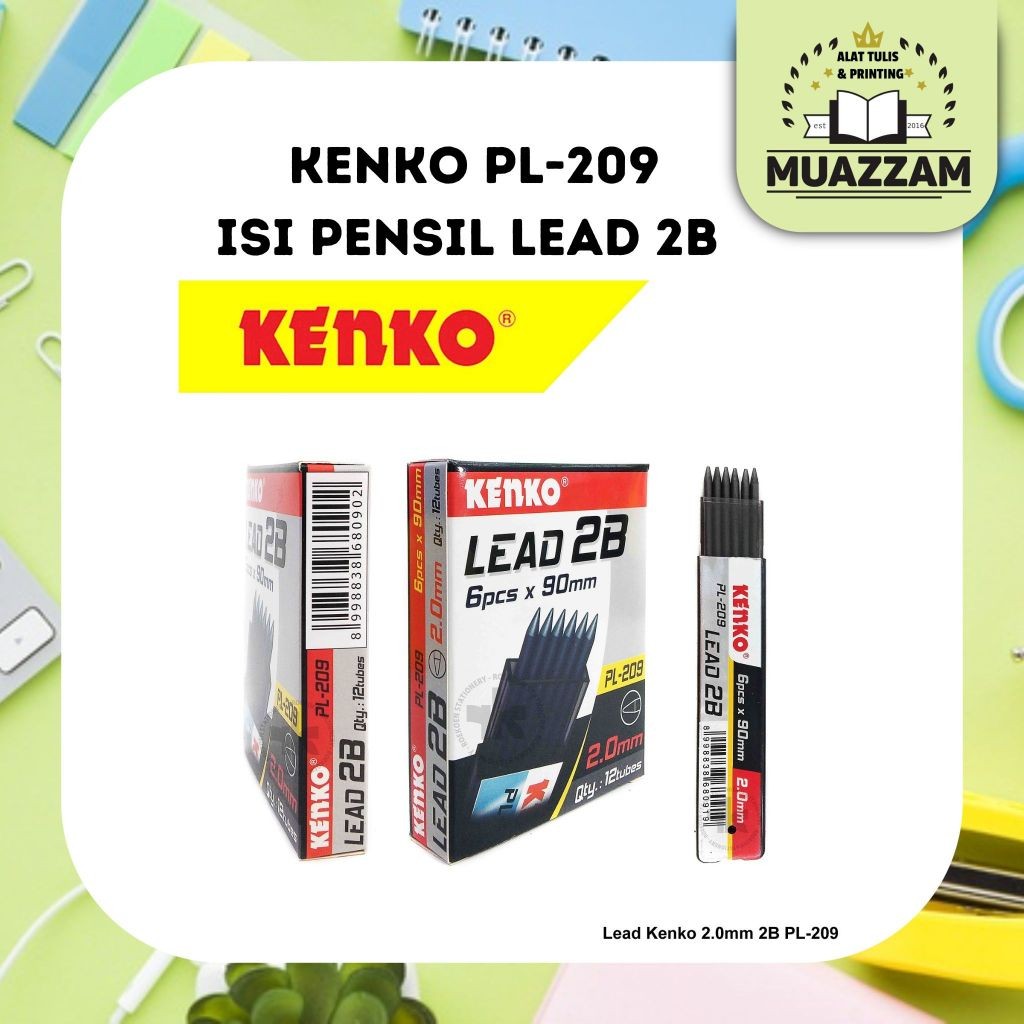 

KENKO PL-209 ISI PENSIL LEAD 2B