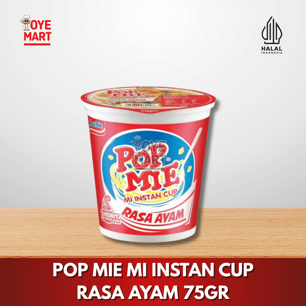 

POP MIE MI INSTAN CUP RASA AYAM 75GR