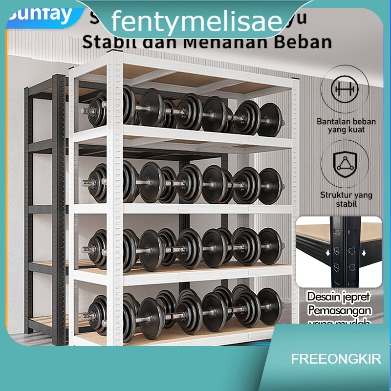 Rak Besi Siku 5 Susun | Rak Susun Aesthetic | Rak Susun Besi Serbaguna