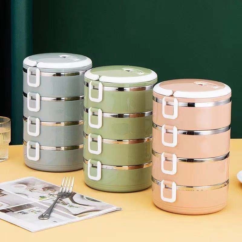 King Stainless -  Kotak Makan Rantang Makan Siang Stainless Susun Bento Besar Rantang Makan 364-1&36