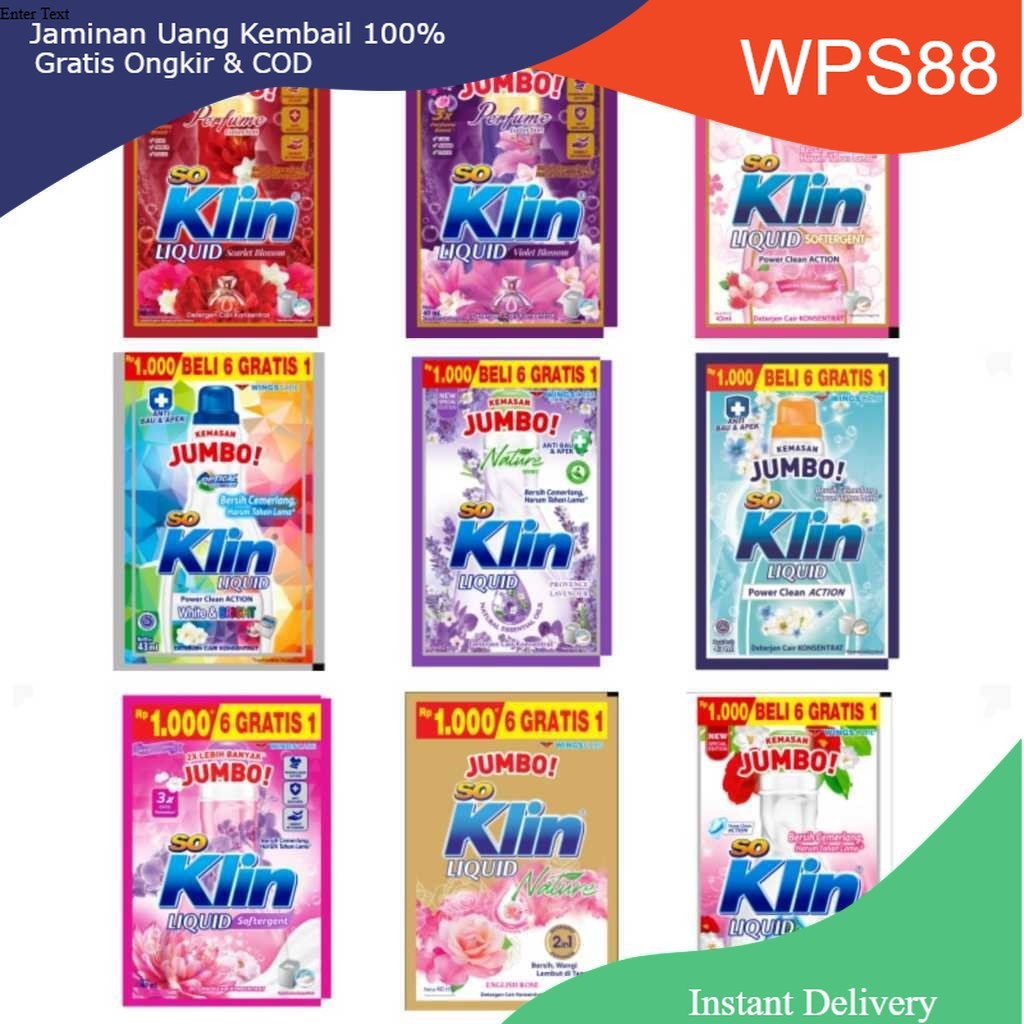 (14 SACHET) SOKLIN CAIR JUMBO LIQUID 1000