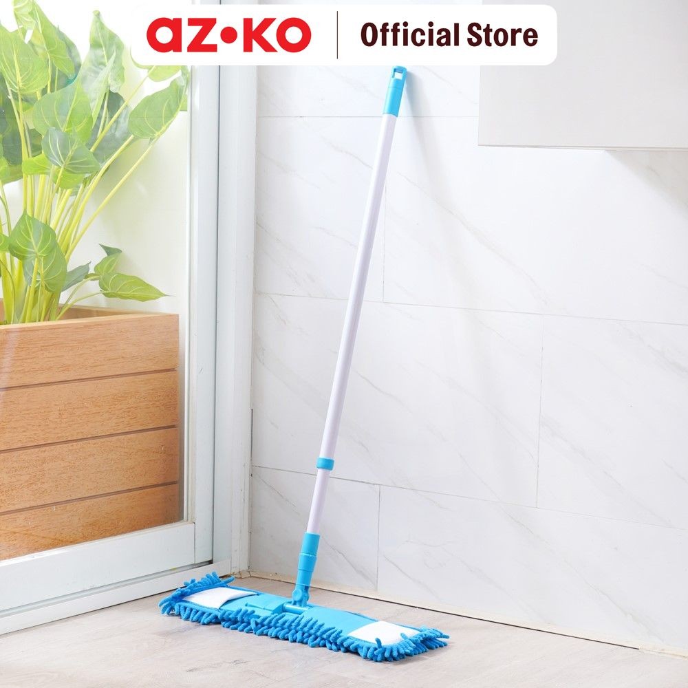 AZKO Proclean Chenille Alat Pel - Biru Pelan Lantai Serbaguna Floor Mop Kain Lap Lantai Alat Kebersi