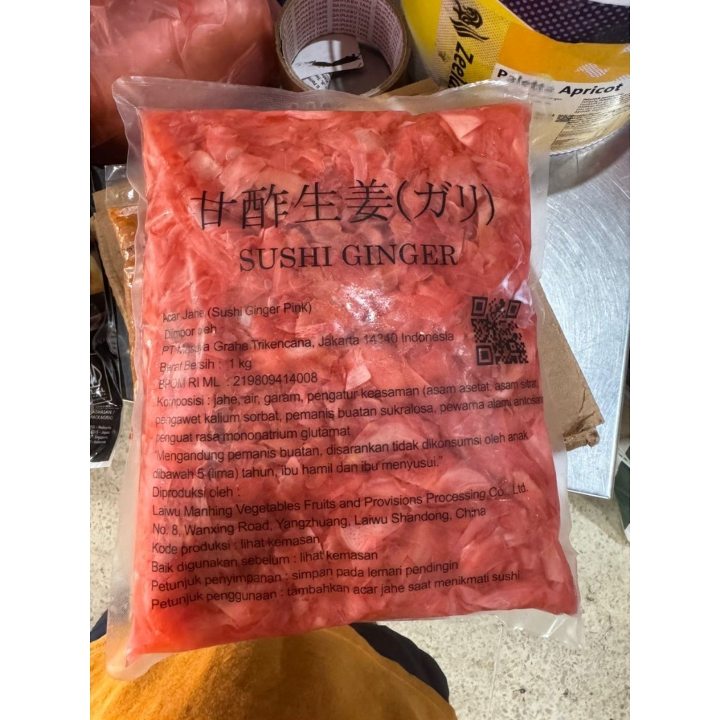 

Sushi Gari Pink / Acar Jahe Sushi Pink / Pickled Ginger Sushi - 1 Kg